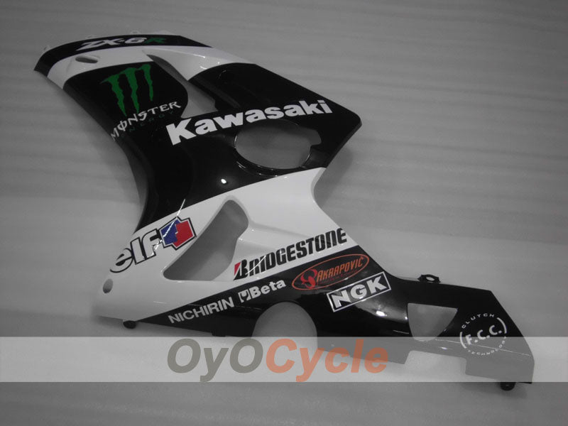 Left & Right Side Fairing For Kawasaki 03-04 Ninja ZX-6R #OYO87913023