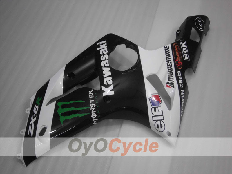 Left & Right Side Fairing For Kawasaki 03-04 Ninja ZX-6R #OYO87913023