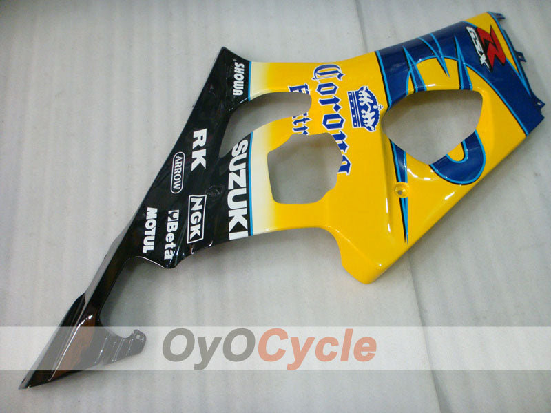 Injection Fairing kit for 03-04 GSX R1000 - Yellow, Blue - Corona #OYO87901823