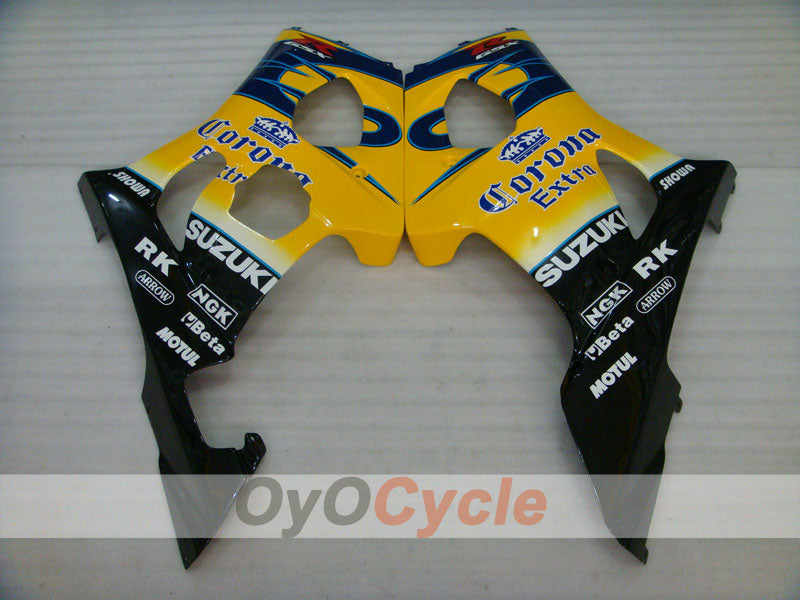 Injection Fairing kit for 03-04 GSX R1000 - Yellow, Blue - Corona #OYO87901823