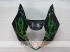 Injection Fairing kit for 03-04 GSX R1000 - Green, Black - Flame #OYO87901829