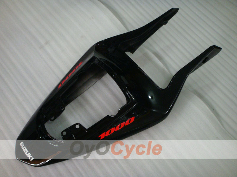 Injection Fairing kit for 03-04 GSX R1000 - Red, Black - Flame #OYO87901833