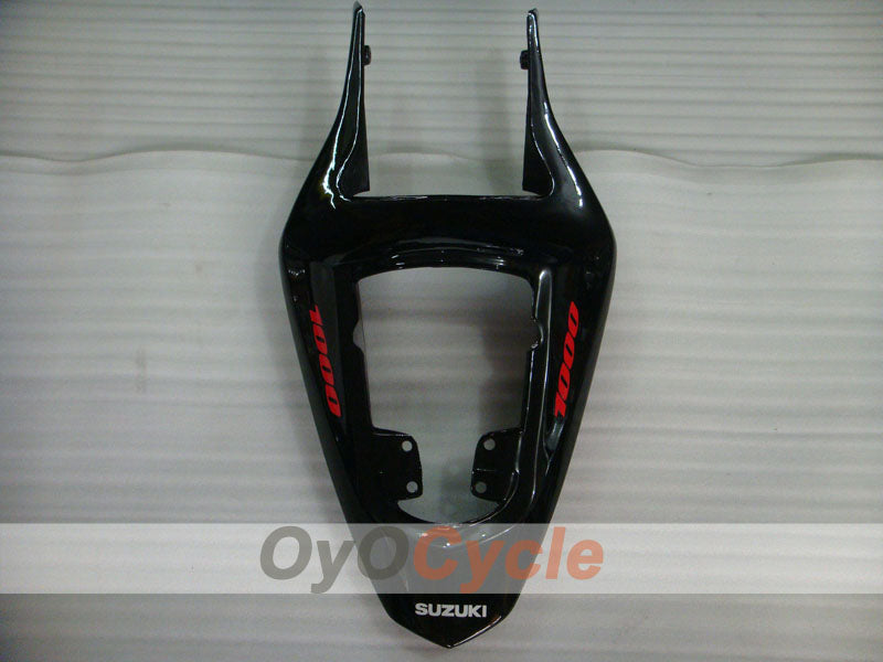 Injection Fairing kit for 03-04 GSX R1000 - Red, Black - Flame #OYO87901833