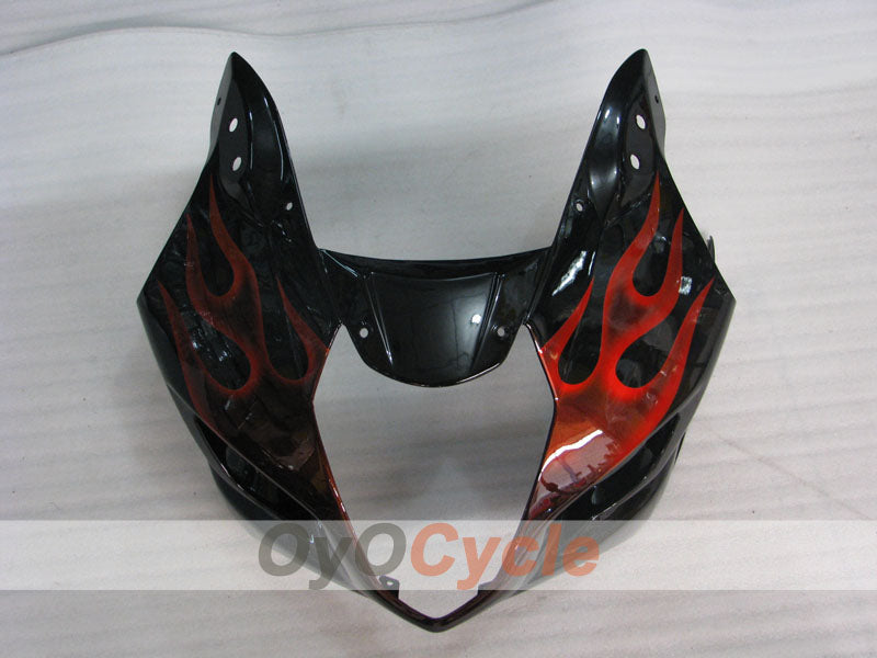 Injection Fairing kit for 03-04 GSX R1000 - Red, Black - Flame #OYO87901834