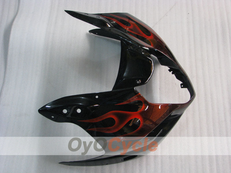 Injection Fairing kit for 03-04 GSX R1000 - Red, Black - Flame #OYO87901834