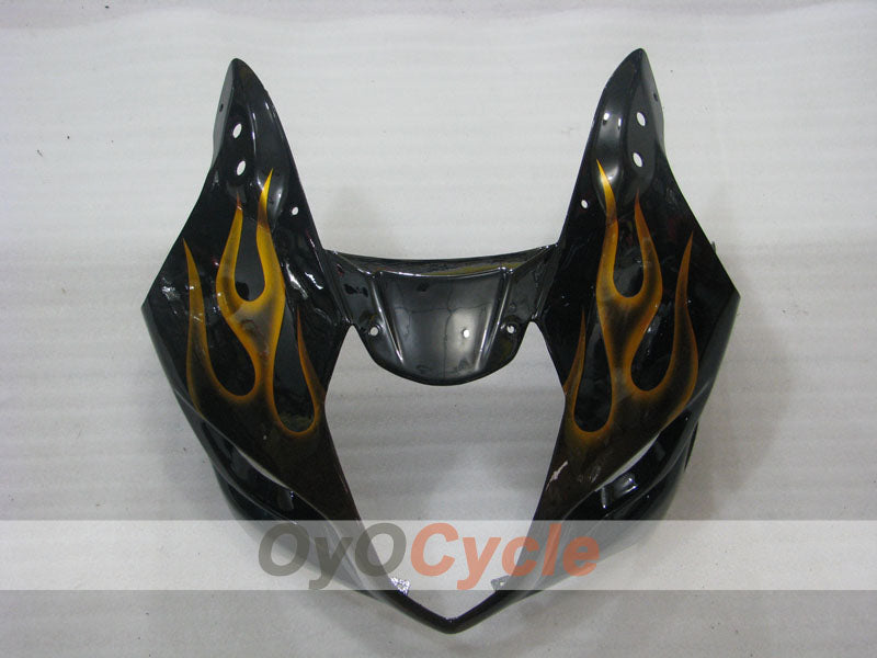 Injection Fairing kit for 03-04 GSX R1000 - Yellow, Black - Flame #OYO87901835
