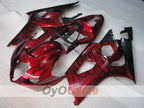 Injection Fairing kit for 03-04 GSX R1000 - Red, Black - Flame #OYO87901836