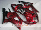 Injection Fairing kit for 03-04 GSX R1000 - Red, Black - Flame #OYO87901836