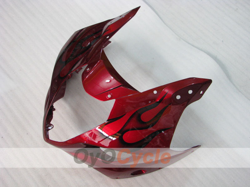 Injection Fairing kit for 03-04 GSX R1000 - Red, Black - Flame #OYO87901836