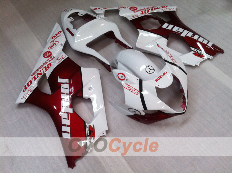 Injection Fairing kit for 03-04 GSX R1000 - Red, White - Jordan #OYO87901839