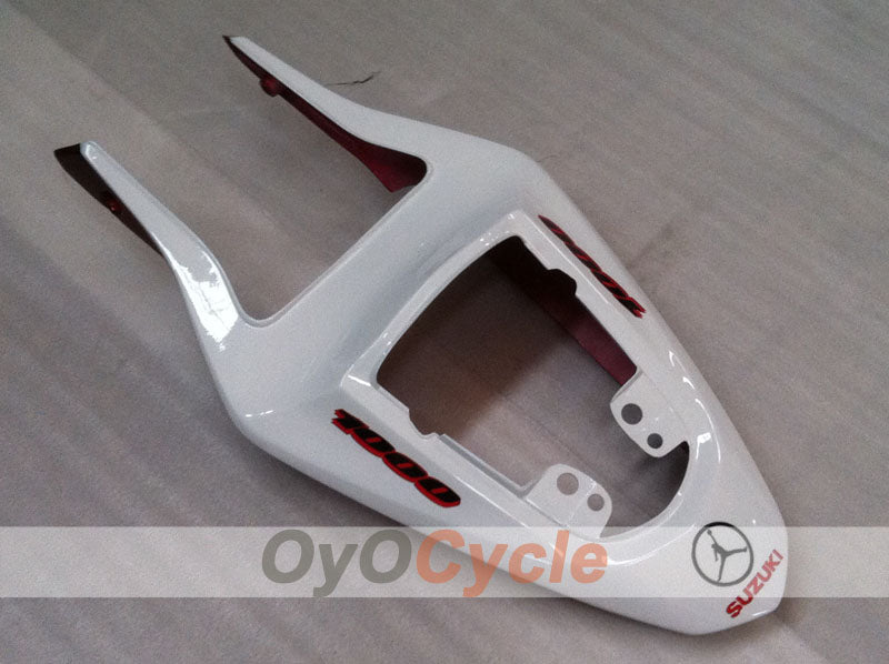 Injection Fairing kit for 03-04 GSX R1000 - Red, White - Jordan #OYO87901839