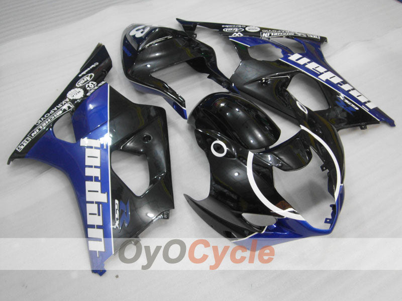 Injection Fairing kit for 03-04 GSX R1000 - Blue, Black - Jordan #OYO87901841
