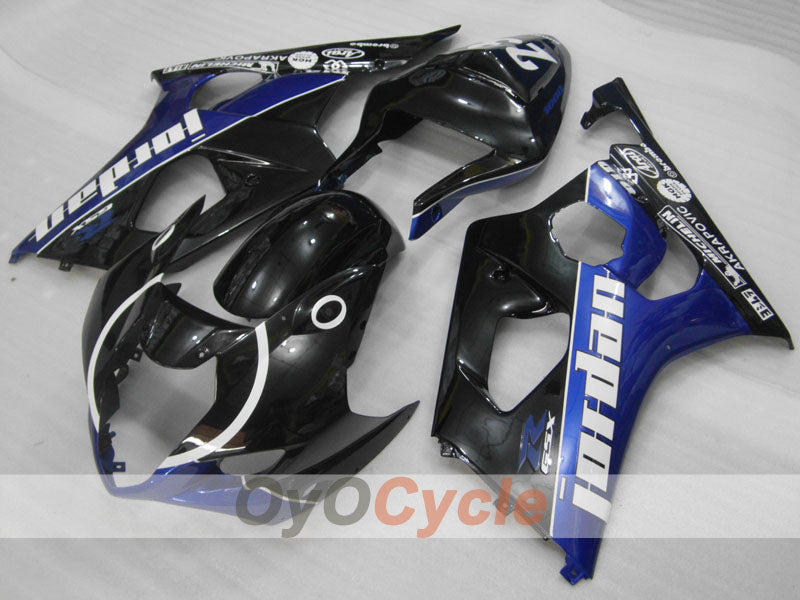 Injection Fairing kit for 03-04 GSX R1000 - Blue, Black - Jordan #OYO87901841