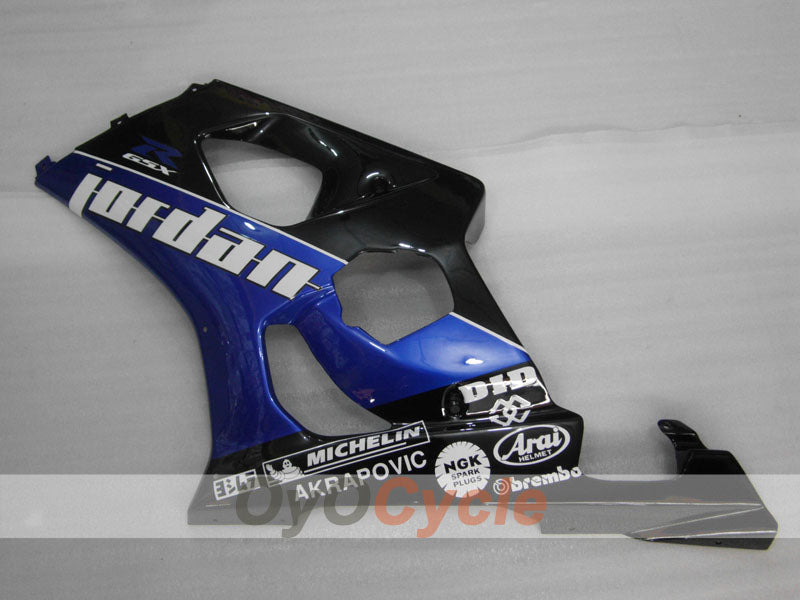 Injection Fairing kit for 03-04 GSX R1000 - Blue, Black - Jordan #OYO87901841