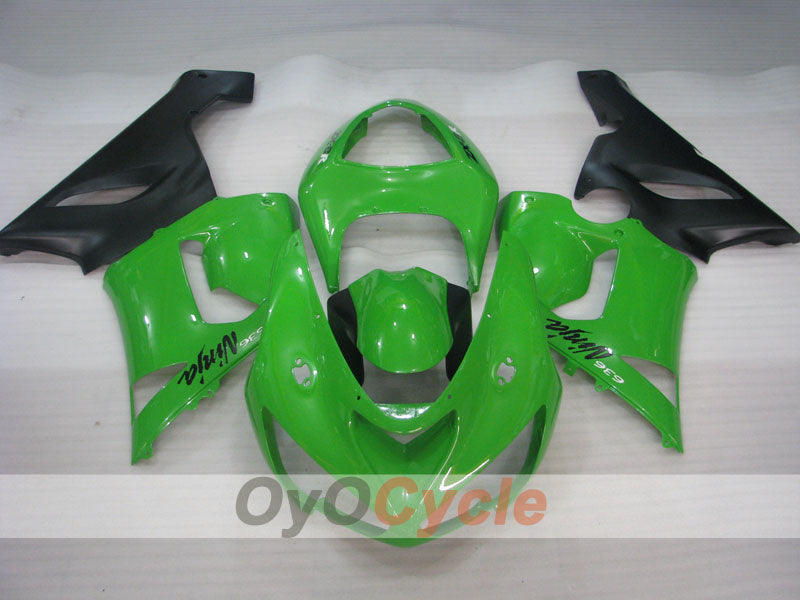 Injection Fairing kit for 05-06 NINJA ZX-6R - Green, Black - Factory Style #OYO87901859 Secondary image