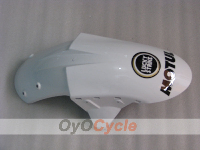 Injection Fairing kit for 05-06 NINJA ZX-6R - White, Black - Lucky Strike #OYO87901871