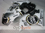 Injection Fairing kit for 05-06 NINJA ZX-6R - White, Black - Lucky Strike #OYO87901871