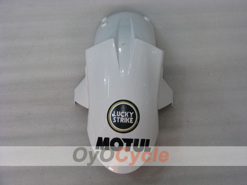 Injection Fairing kit for 05-06 NINJA ZX-6R - White, Black - Lucky Strike #OYO87901871