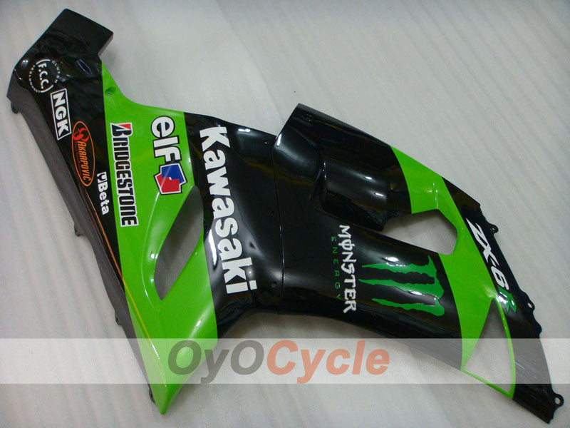 Left & Right Side Fairing For Kawasaki 05-06 Ninja ZX-6R #OYO87913112 Main image