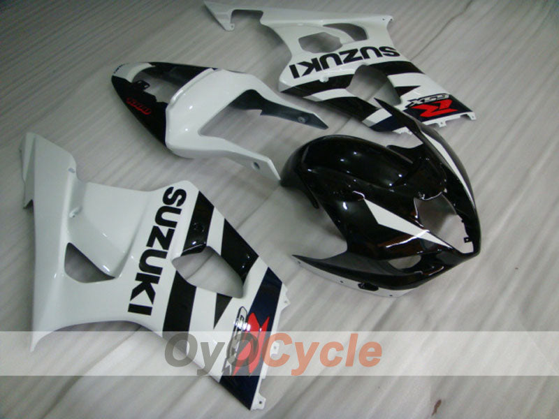 Injection Fairing kit for 03-04 GSX R1000 - White, Black - Factory Style #OYO87901880