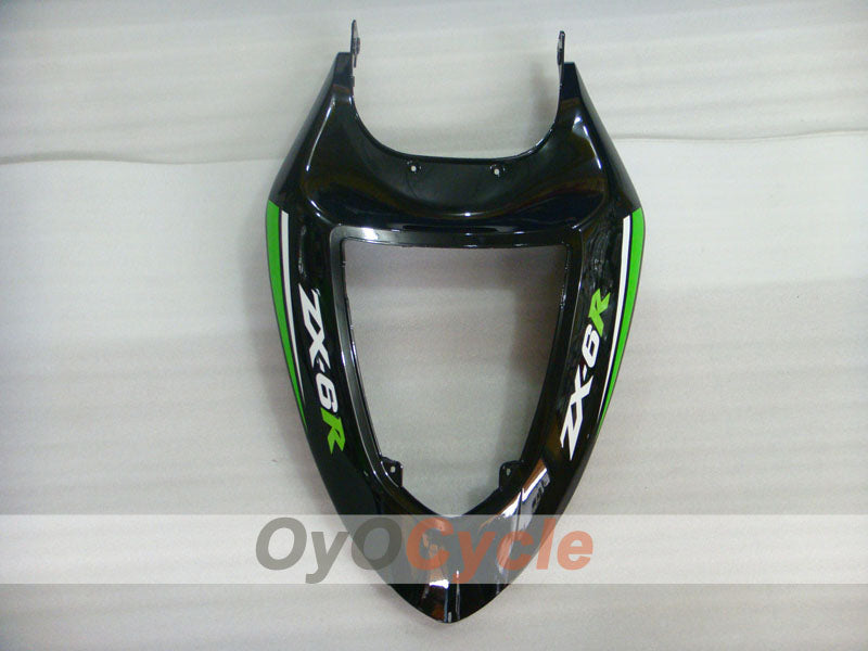 Injection Fairing kit for 05-06 NINJA ZX-6R - Green, Black - Nakano #OYO87901890