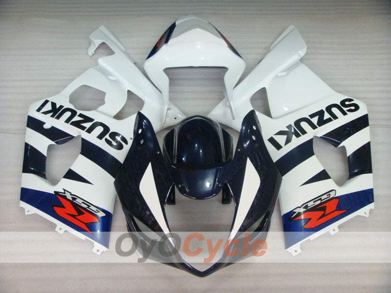 Injection Fairing kit for 03-04 GSX R1000 - Blue, White - Factory Style #OYO87901895