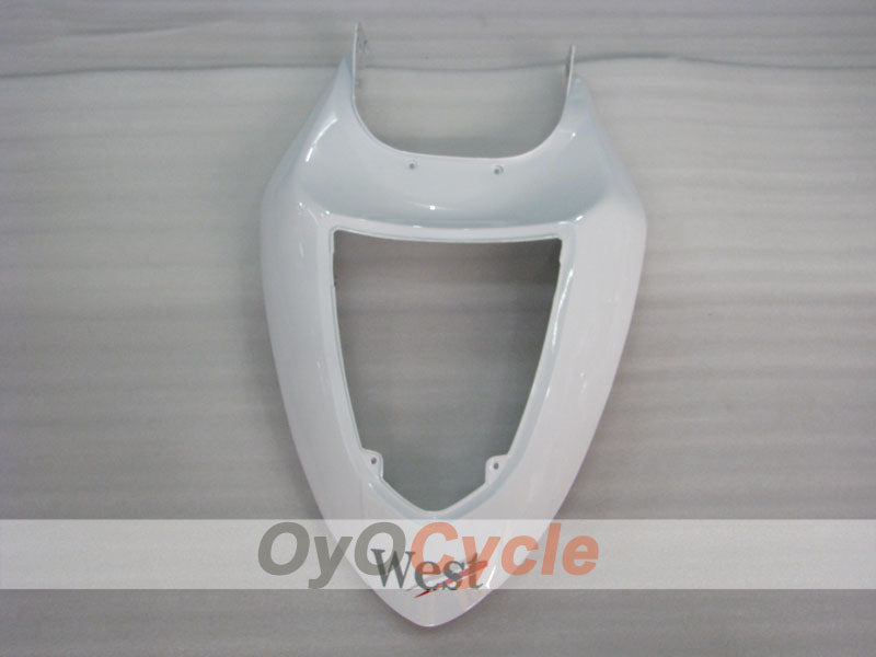 Injection Fairing kit for 05-06 NINJA ZX-6R - White, Black - West #OYO87901897