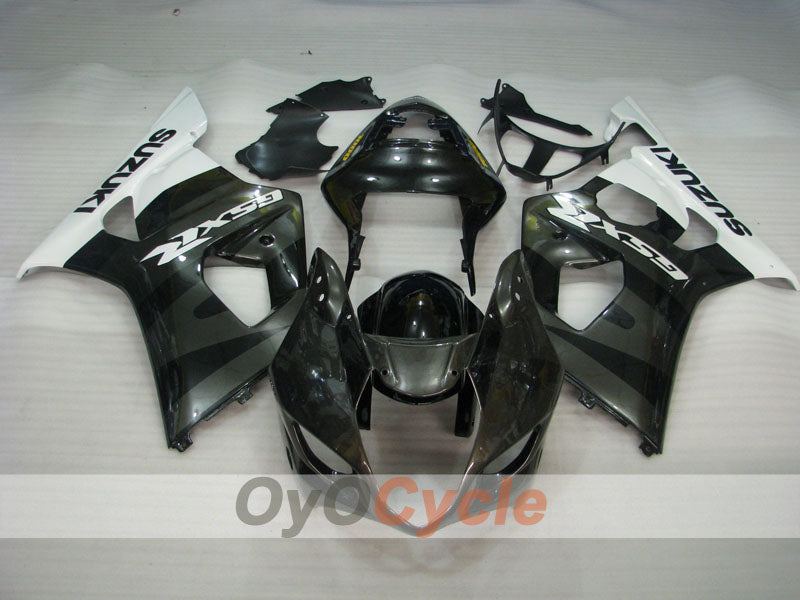 Injection Fairing kit for 03-04 GSX R1000 - White, Black - Factory Style #OYO87901907