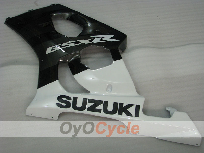 Injection Fairing kit for 03-04 GSX R1000 - White, Black - Factory Style #OYO87901907