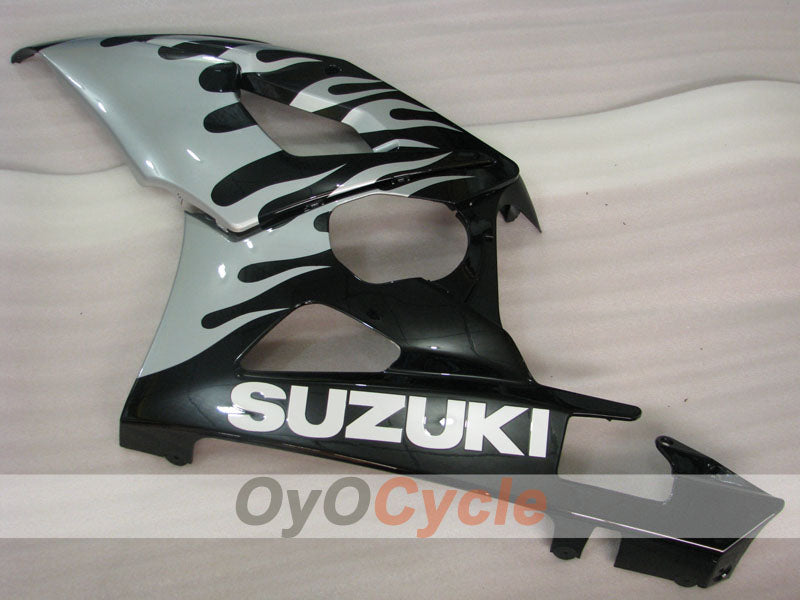 Injection Fairing kit for 05-06 GSX R1000 - White, Black - Flame #OYO87901966