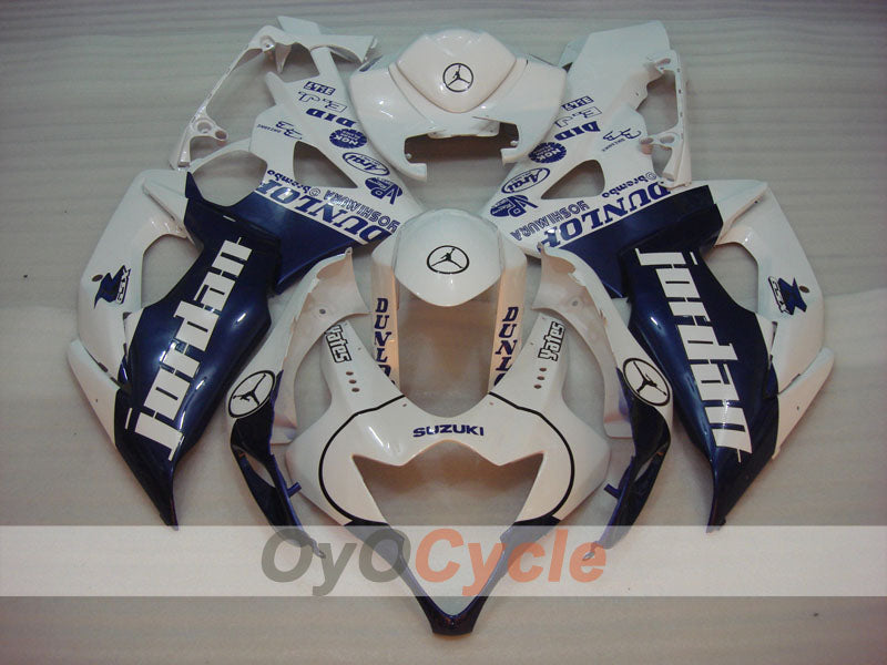 Injection Fairing kit for 05-06 GSX R1000 - Blue, White - DUNLOP, Jordan #OYO87901972