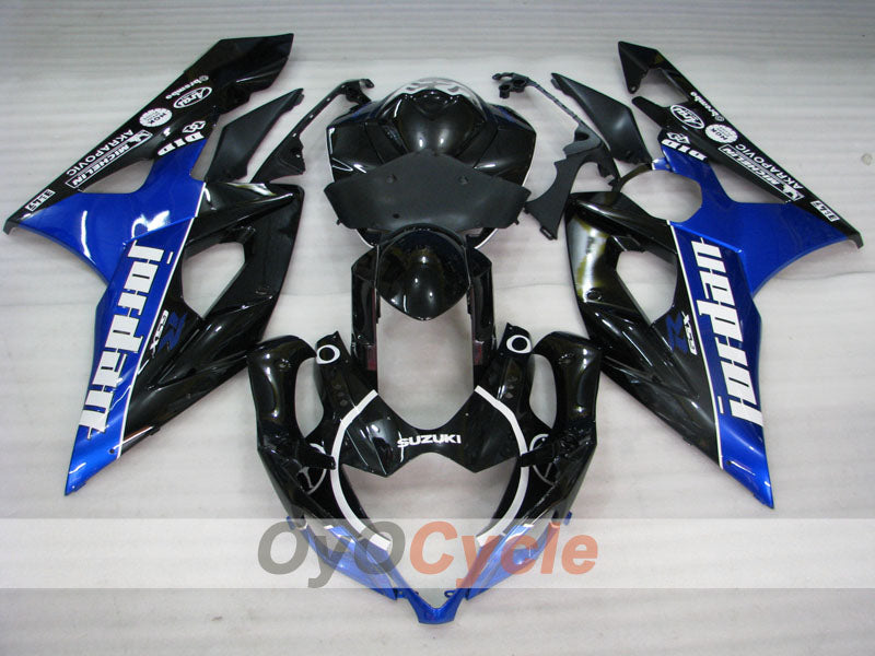 Injection Fairing kit for 05-06 GSX R1000 - Blue, Black - Jordan, MICHELIN #OYO87901975 Secondary image