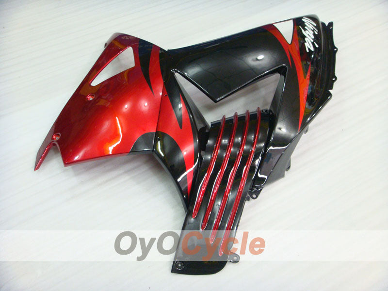 Injection Fairing kit for 06-11 NINJA ZX-14R - Red, Black - Factory Style #OYO87901998