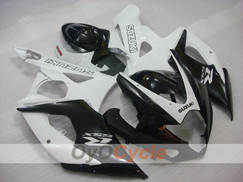 Injection Fairing kit for 05-06 GSX R1000 - White, Black - Factory Style #OYO87902014 Main image