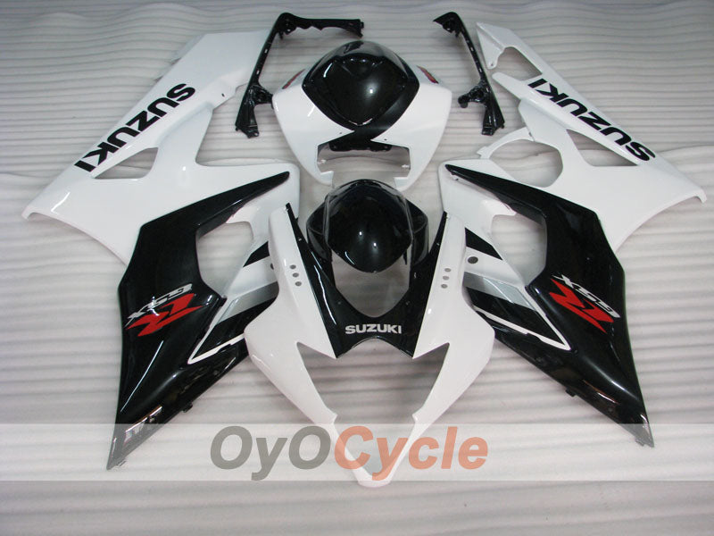 Injection Fairing kit for 05-06 GSX R1000 - White, Black - Factory Style #OYO87902037 Main image