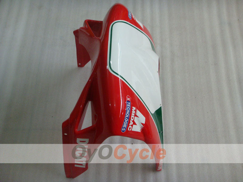 Injection Fairing kit for 94-02 Ducati 748 - Red, White - INFO STRADA #OYO87902068