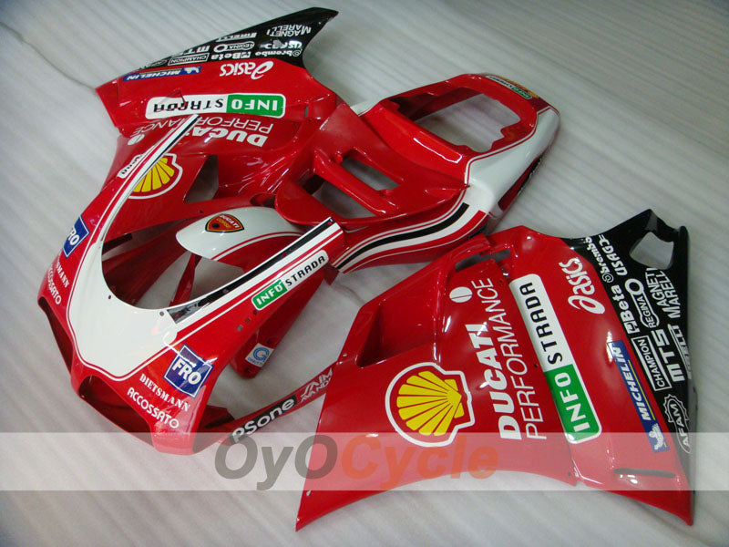 Injection Fairing kit for 94-02 Ducati 748 - Red, Black - INFO STRADA #OYO87902069