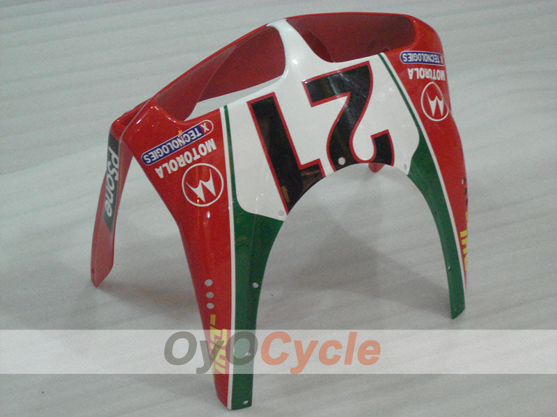 Injection Fairing kit for 94-02 Ducati 748 - Red, White - INFO STRADA #OYO87902070