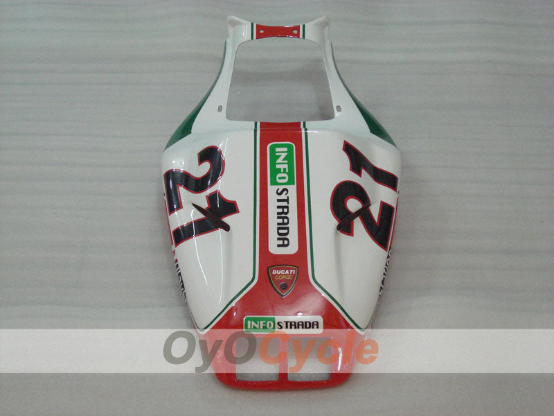 Injection Fairing kit for 94-02 Ducati 748 - Red, White - INFO STRADA #OYO87902070