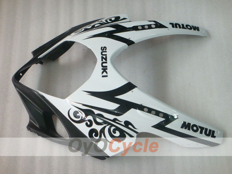 Injection Fairing kit for 07-08 GSX R1000 - White, Black - Corona, MOTUL #OYO87902079