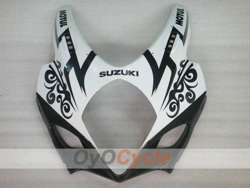 Injection Fairing kit for 07-08 GSX R1000 - White, Black - Corona, MOTUL #OYO87902079
