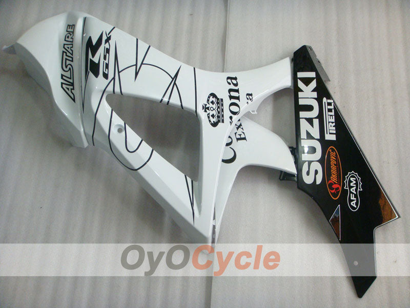 Injection Fairing kit for 07-08 GSX R1000 - White, Black - Corona, MOTUL #OYO87902079
