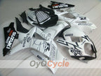 Injection Fairing kit for 07-08 GSX R1000 - White, Black - Corona, MOTUL #OYO87902079
