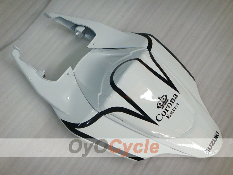 Injection Fairing kit for 07-08 GSX R1000 - White, Black - Corona, MOTUL #OYO87902083