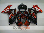 Injection Fairing kit for 07-08 GSX R1000 - Red, Black - Flame #OYO87902094