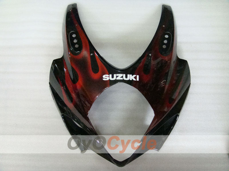 Injection Fairing kit for 07-08 GSX R1000 - Red, Black - Flame #OYO87902098