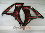 Injection Fairing kit for 07-08 GSX R1000 - Red, Black - Flame #OYO87902098