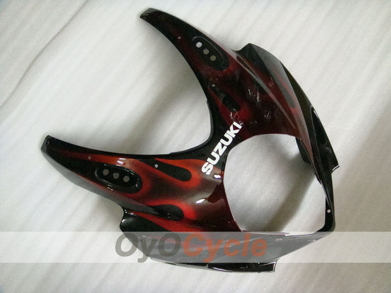Injection Fairing kit for 07-08 GSX R1000 - Red, Black - Flame #OYO87902098