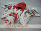 Injection Fairing kit for 07-08 GSX R1000 - Red, White - Lucky Strike, MOTUL #OYO87902107