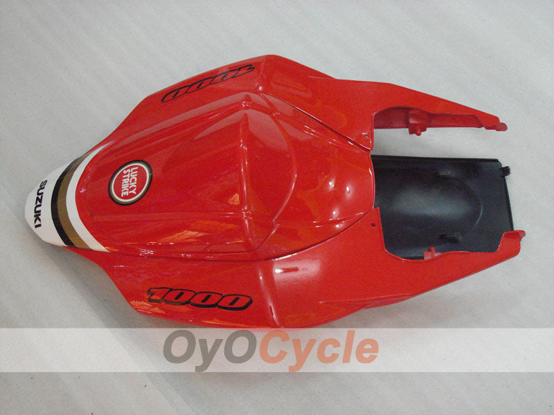 Injection Fairing kit for 07-08 GSX R1000 - Red, White - Lucky Strike, MOTUL #OYO87902107